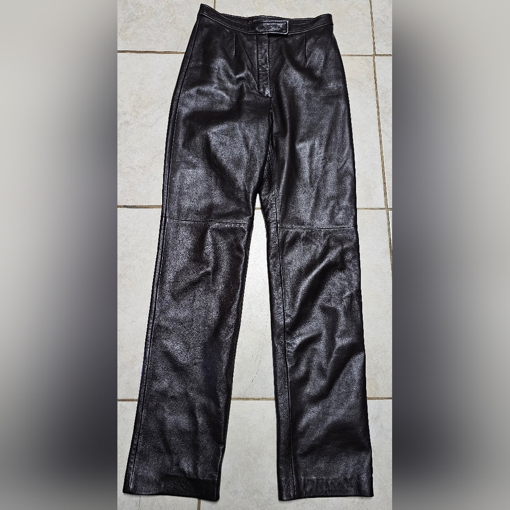 Brown leather pants 4 vintage